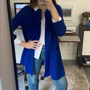 Cobalt blue cardigan by COS